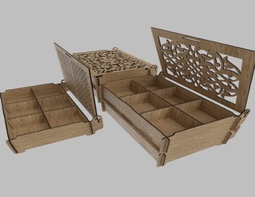 Elegante Juego De Cajones Creativo Digital